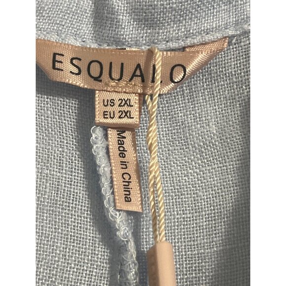 *ESQUALO Long Midi Length Linen Shirt Dress New size 2XL - Picture 8 of 14